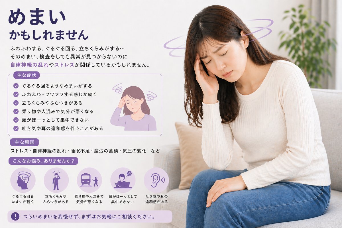 めまいの症状チェックリスト