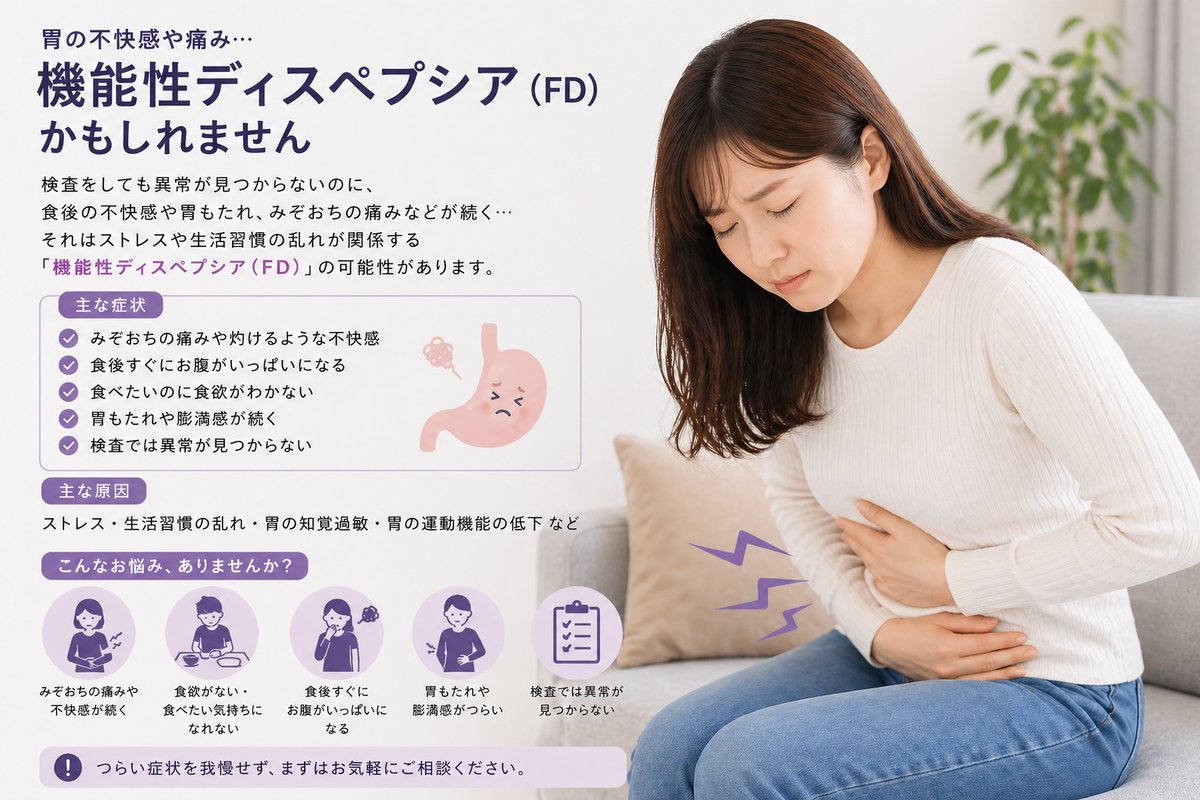 機能性ディスペプシアの症状チェックリスト